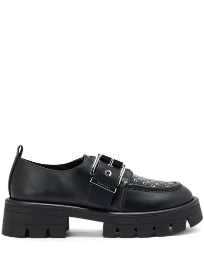Michael Kors Colby Monk Shoes In Black