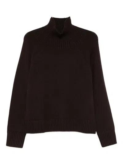 Michael Kors Collalto Roll-neck Sweater In Brown