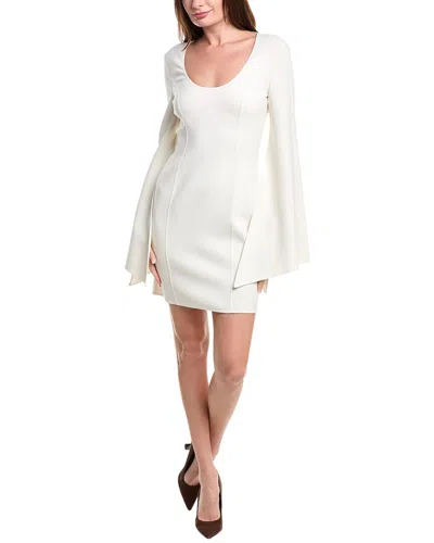 Michael Kors Collection Barathea Wool-blend Sheath Dress In White