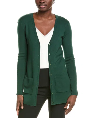Michael Kors Collection Bette Cashmere Cardigan In Green
