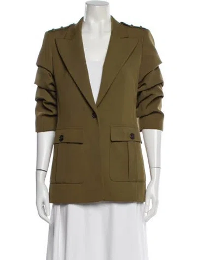 Pre-owned Michael Kors Collection Blazer In Green