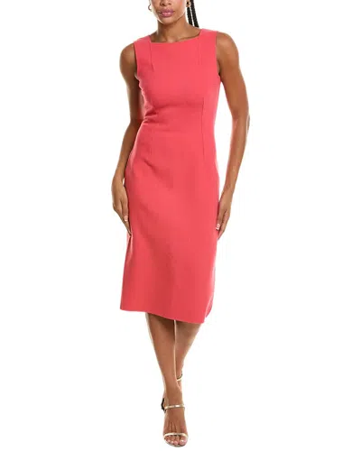 Michael Kors Collection Boucle Wool-blend Sheath Dress In Pink
