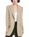Michael Kors Collection Boyfriend Blazer In Green