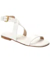 Michael Kors Collection Bridgette Leather Sandal In White