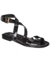 Michael Kors Collection Bridgette Patent Sandal In Black