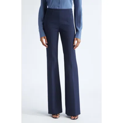Michael Kors Collection Brooke Flare Pants In Blue