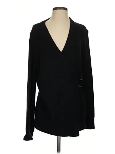 Pre-owned Michael Kors Collection Cardigan Sweater In Black