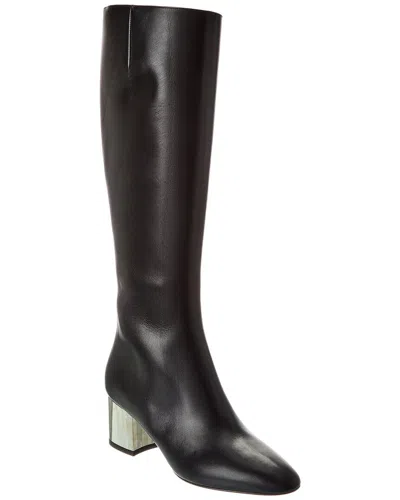 Michael Kors Collection Carly Runway Leather Long Boot In Red