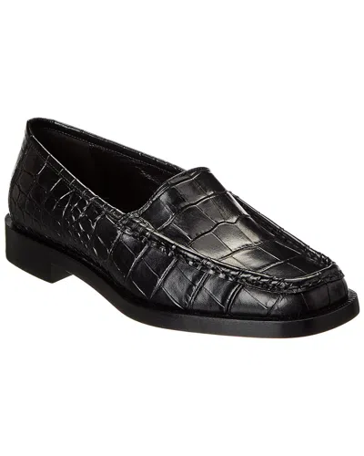 Michael Kors Collection Carolyn Croc-embossed Leather Loafer
