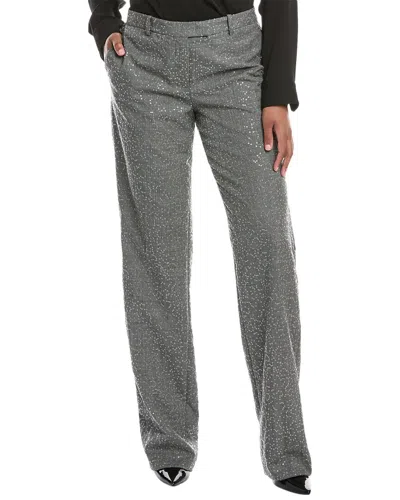 Michael Kors Collection Carolyn Wool-blend Pant In Banker Melange