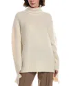 Michael Kors Collection Cashmere & Silk-blend Sweater In Neutral