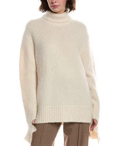 Michael Kors Collection Cashmere & Silk-blend Sweater In White