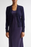 Michael Kors Cashmere Baby Cardigan Sweater In Maritime