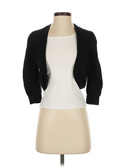 Pre-owned Michael Kors Collection Cashmere Cardigan Sweater In Black