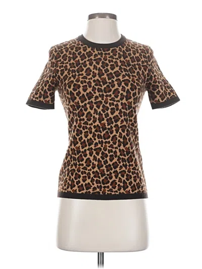 Pre-owned Michael Kors Collection Cashmere Cardigan Sweater In Brown