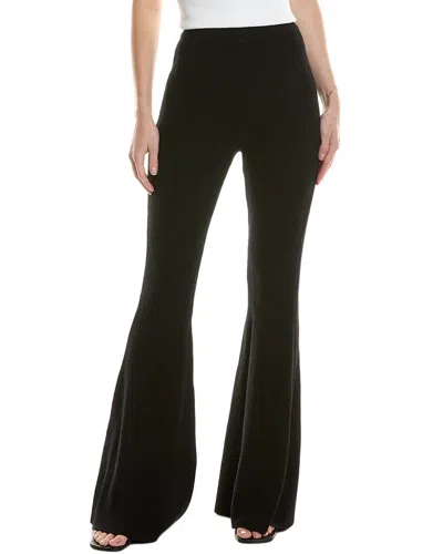Michael Kors Collection Haylee Stretch Virgin Wool Blend Flare Leg Pants In Black