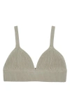 Michael Kors Collection Cashmere Rib Bra In Almond