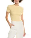 Michael Kors Collection Cashmere T-shirt In Yellow