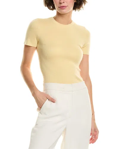 Michael Kors Collection Cashmere T-shirt In Yellow