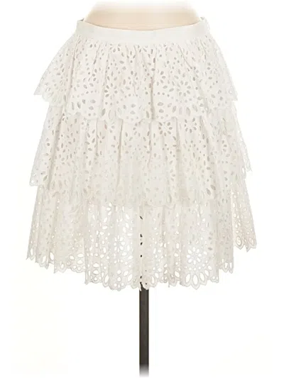 Pre-owned Michael Kors Collection Casual Skirt In White