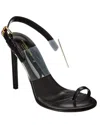 Michael Kors Collection Catherine Leather & Vinyl Sandal