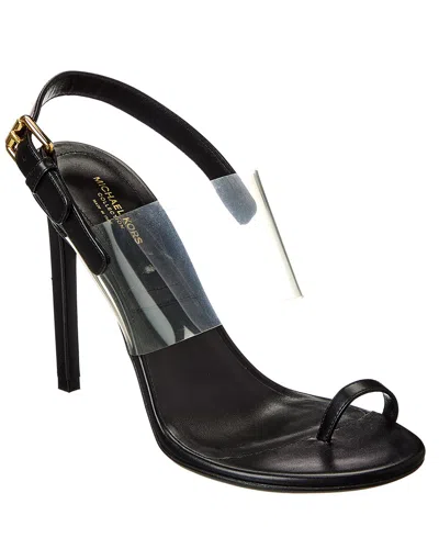 Michael Kors Collection Catherine Leather & Vinyl Sandal