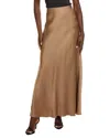 Michael Kors Collection Charm Bias Maxi Skirt In Brown