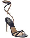 Michael Kors Collection Chrissy Runway Leather Sandal In Blue