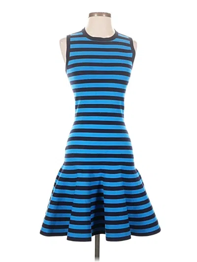Pre-owned Michael Kors Collection Cocktail Dress In Blue