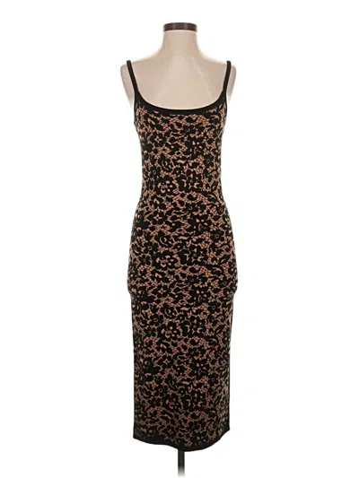 Pre-owned Michael Kors Collection Cocktail Dress In Brown