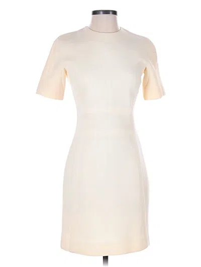 Pre-owned Michael Kors Collection Cocktail Dress In White