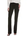 Michael Kors Collection Crepe Yasmeen Wool & Silk-blend Trouser In Black