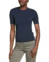 Michael Kors Collection Crewneck T-shirt In Blue