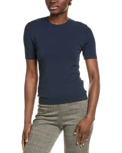 Michael Kors Collection Crewneck T-shirt In Blue