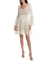 Michael Kors Collection Crochet Silk-lined Cashmere-blend Sweaterdress