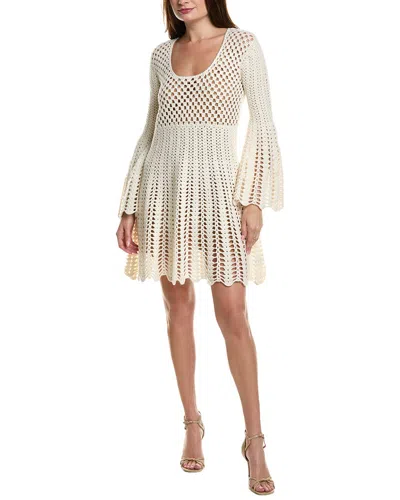 Michael Kors Collection Crochet Silk-lined Cashmere-blend Sweaterdress