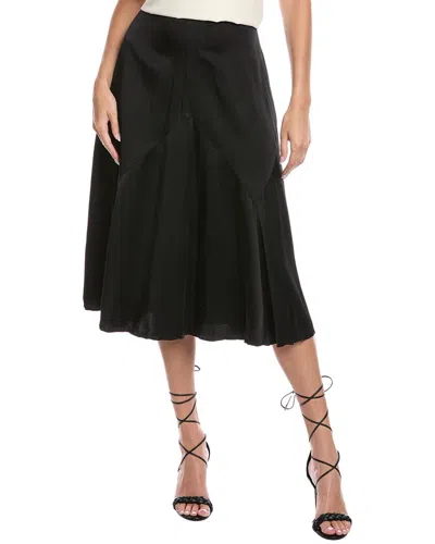 Michael Kors Collection Crushed Dance A-line Skirt In Black