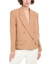 Michael Kors Collection Cutoff Blazer In Brown