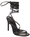 Michael Kors Collection Dahlia Runway Leather Sandal In Black