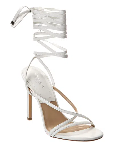 MICHAEL KORS COLLECTION DAHLIA RUNWAY LEATHER SANDAL