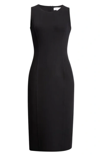 MICHAEL KORS MICHAEL KORS COLLECTION DOUBLE FACE STRETCH CREPE SHEATH DRESS