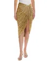 Michael Kors Collection Embroidered Pareo Skirt In Multi