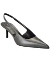 Michael Kors Collection Emma Leather Slingback Pump In Black