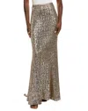 Michael Kors Collection Fishtail Skirt In Gold