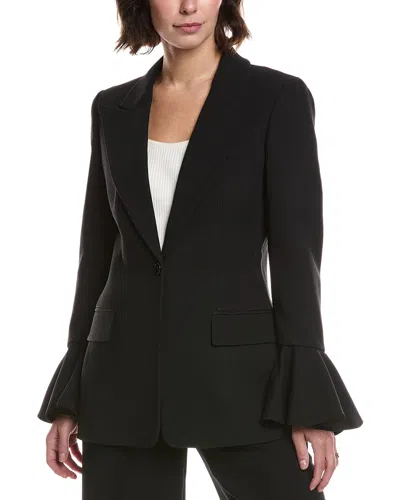 MICHAEL KORS MICHAEL KORS COLLECTION FLARE SLEEVE SILK-BLEND BLAZER