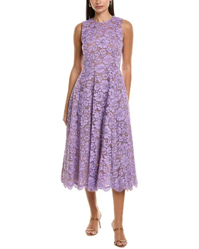 Michael Kors Collection Floral Lace Dance Silk-lined A-line Dress