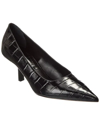Michael Kors Collection Frankie Runway Leather Pump In Black