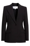 Michael Kors Collection Georgina One-button Virgin Wool Blend Blazer