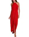 Michael Kors Collection Halter Dress In Red
