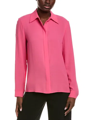 Michael Kors Collection Hansen Silk Shirt In Pink